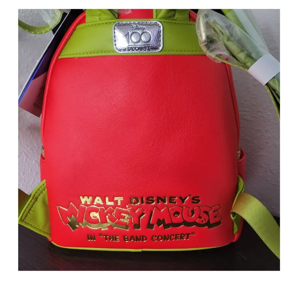 Mickey Mouse The Band Concert Loungefly Backpack Disney 100 Years NEW